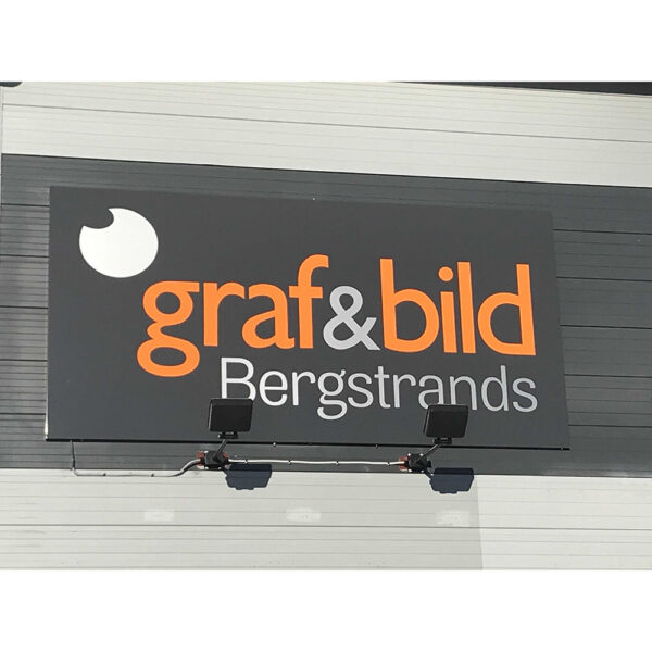 Fasadskylt plåt