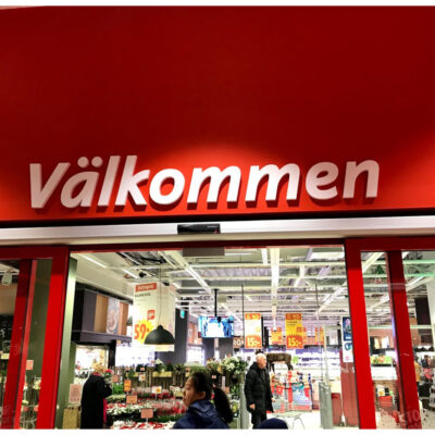 Figusskuren skylt för butik