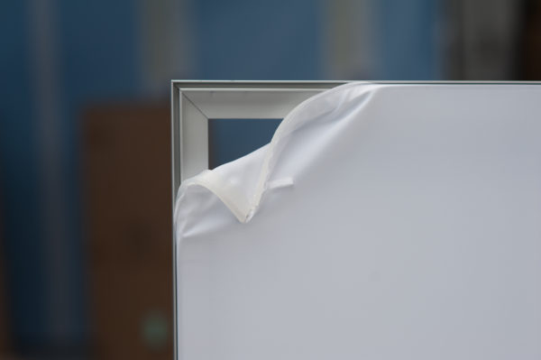 Siliconlist för textilbild, aluminiumram