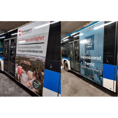 Queenside bussreklam